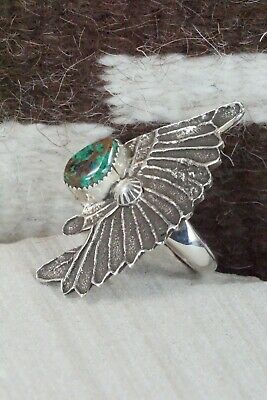 Turquoise & Sterling Silver Ring - Delbert Arviso - 10.5