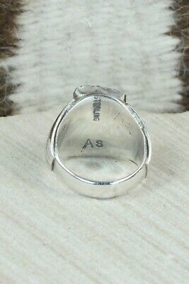 Coral & Sterling Silver Ring - Anthony Skeets - Size 10.75