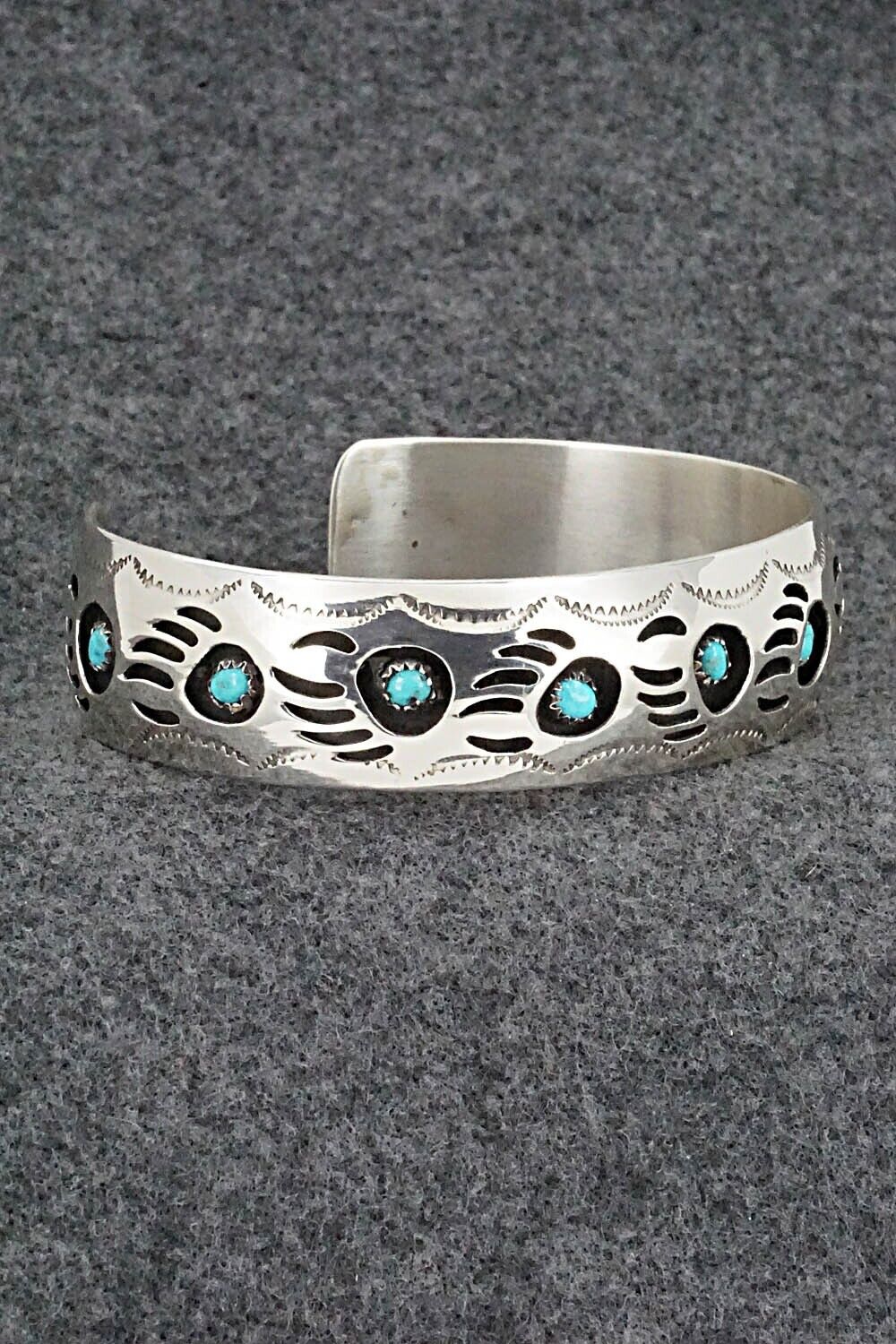 Turquoise & Sterling Silver Bracelet - Pearlene Spencer