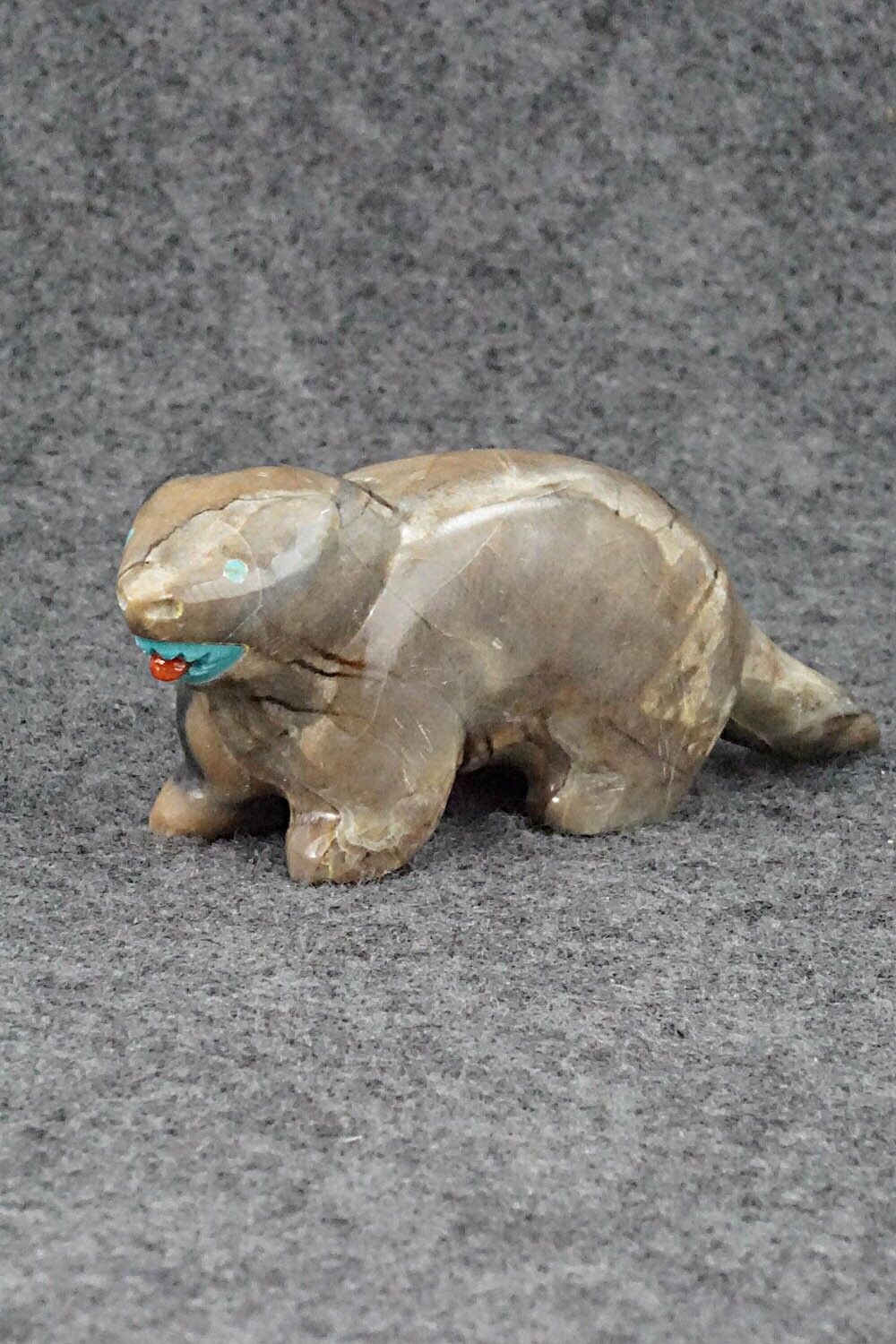 Wolverine Zuni Fetish Carving - Enrike Leekya