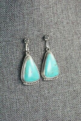 Turquoise and Sterling Silver Earrings - Sharon McCarthy
