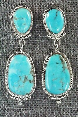 Turquoise & Sterling Silver Earrings - Verley Betone
