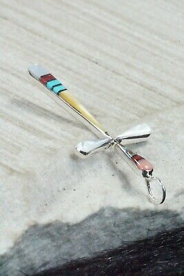 Multi Stone & Sterling Silver Pendant - Lynette Bowannie