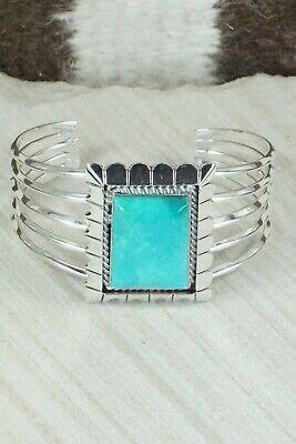 Turquoise and Sterling Silver Bracelet - Samuel Yellowhair - High Lonesome Trading