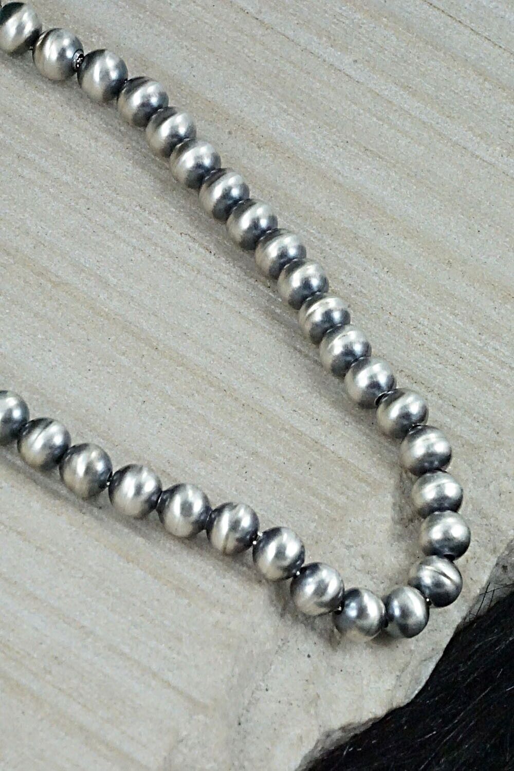 Sterling Silver Navajo Pearl Necklace - Jan Mariano