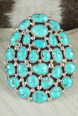 Turquoise & Sterling Silver Ring - Marlene Haley - Size 6