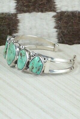 Turquoise and Sterling Silver Bracelet - Pricilla Reeder