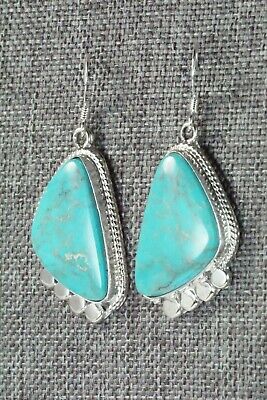 Turquoise & Sterling Silver Earrings - Genevieve Francisco