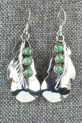 Turquoise & Sterling Silver Earrings - Genevieve Francisco