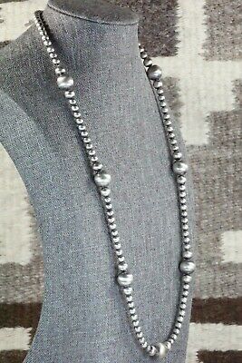 Sterling Silver Navajo Pearl Necklace - Jan Mariano