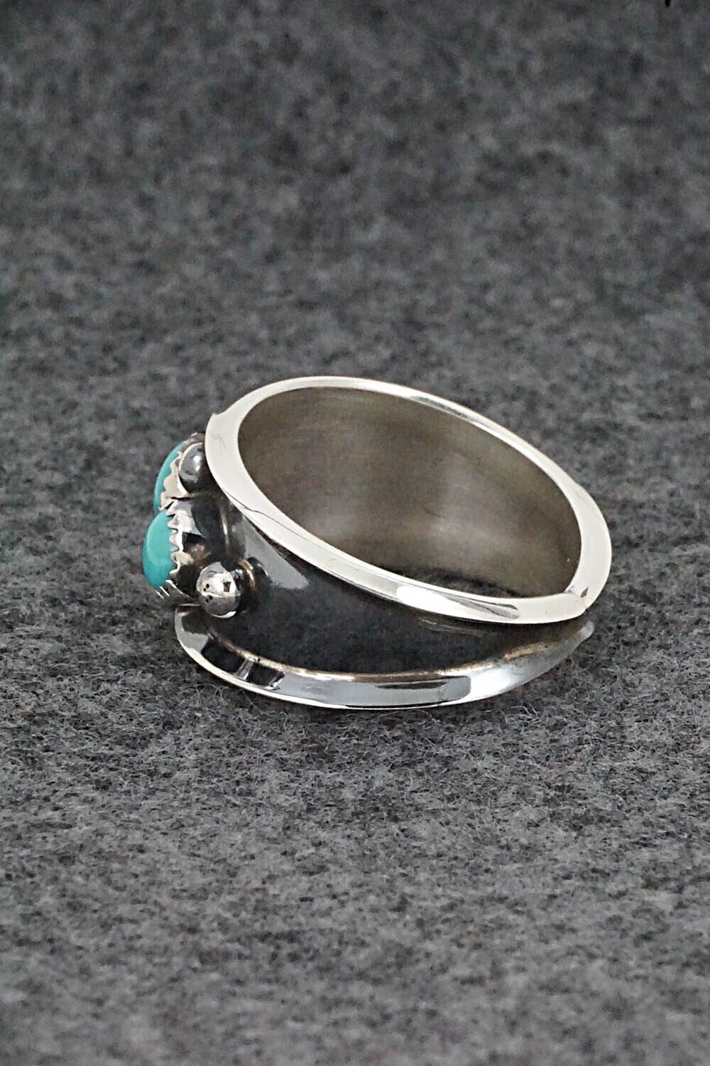 Turquoise & Sterling Silver Ring - Paul Largo - Size 8.75