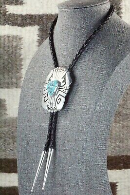 Turquoise & Sterling Silver Bolo Tie - Rosita Singer