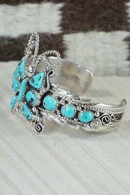 Turquoise & Sterling Silver Butterfly Bracelet - Anthony Brown
