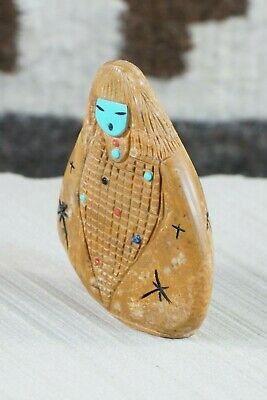 Corn Maiden Zuni Fetish Carving - Sandra Quandelacy - High Lonesome Trading
