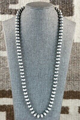 Navajo Sterling Silver Pearl Necklace - Crystal Haley
