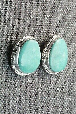 Turquoise & Sterling Silver Earrings - Verley Betone