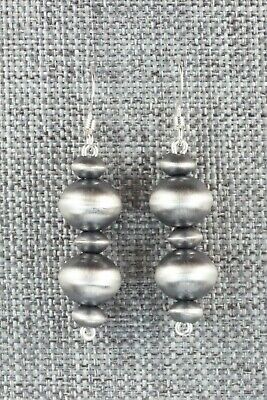 Sterling Silver Navajo Pearl Earrings - Preston Haley