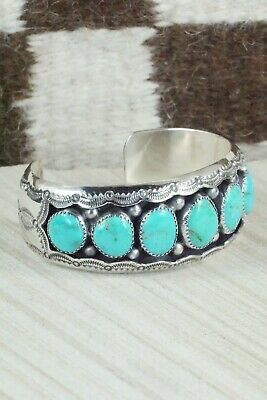 Turquoise & Sterling Silver Bracelet - Wilbert Muskett Sr.