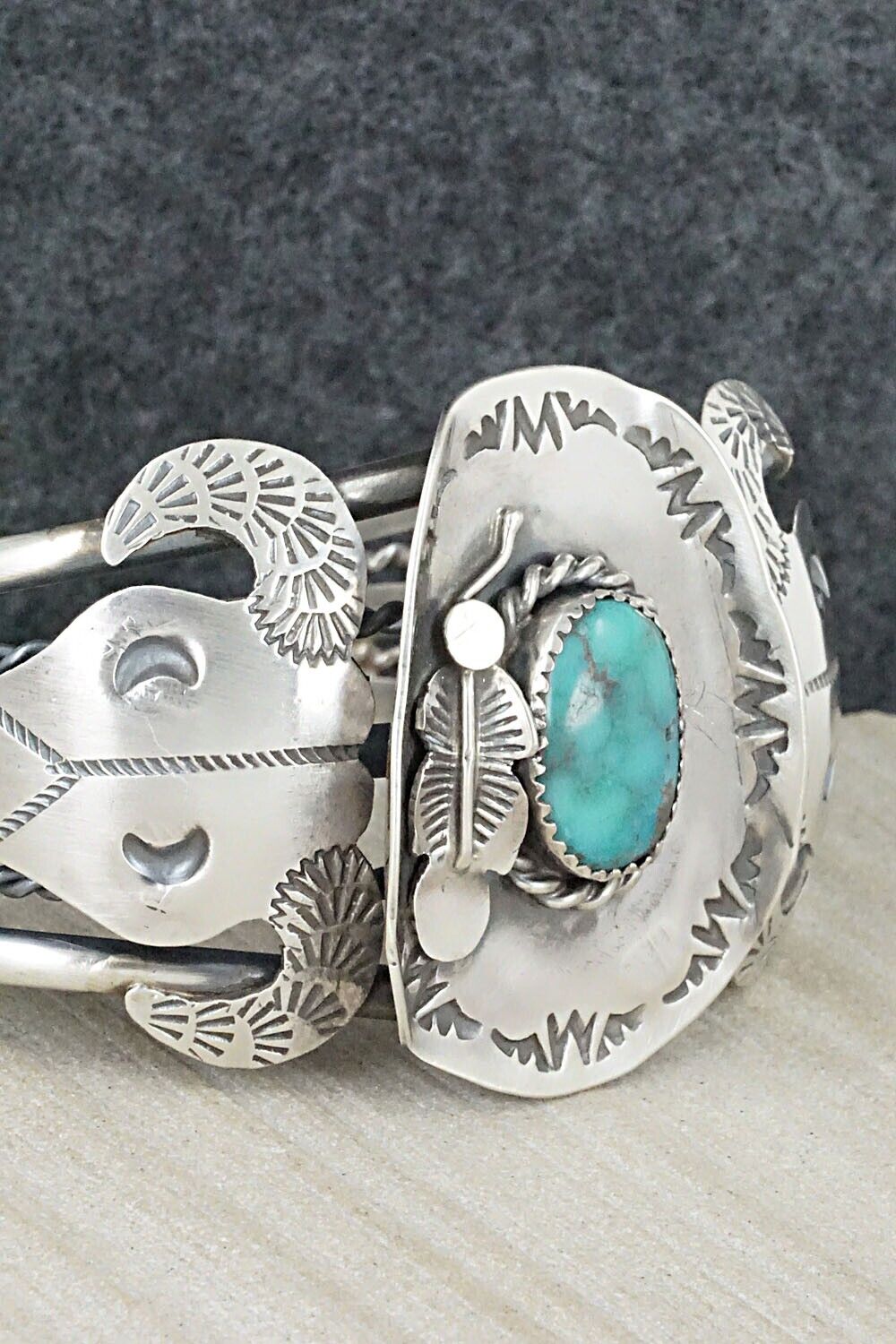 Turquoise & Sterling Silver Bracelet - Tim Yazzie