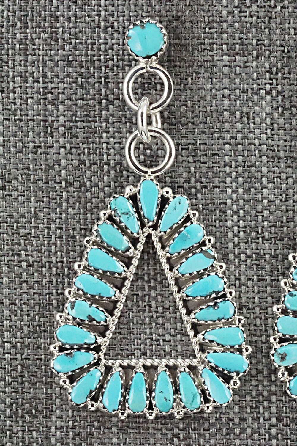 Turquoise & Sterling Silver Earrings - Sarphine Wilson