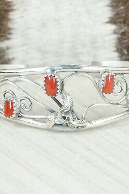 Coral & Sterling Silver Bracelet - Max Calladitto
