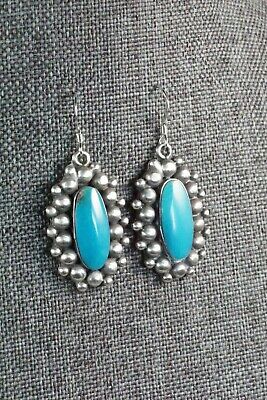 Turquoise & Sterling Silver Earrings - Freida Martinez