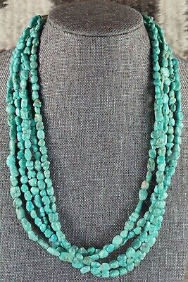 Navajo 5 Strand Turquoise Necklace - Native American