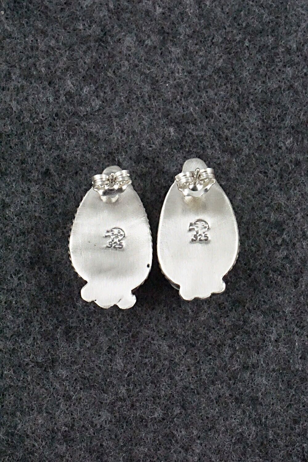 White Buffalo & Sterling Silver Earrings - Sheena Jack