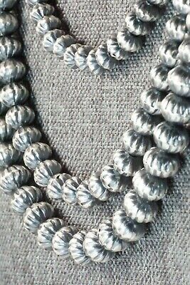 Sterling Silver Navajo Pearl Necklace & Earrings - Tonisha Haley - High Lonesome Trading