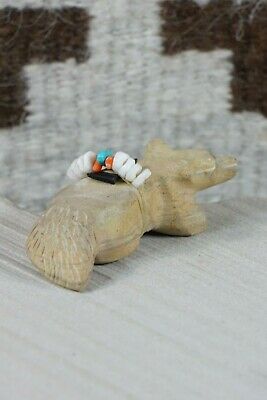Badger Zuni Fetish Carving - Donovan Laiwakete - High Lonesome Trading