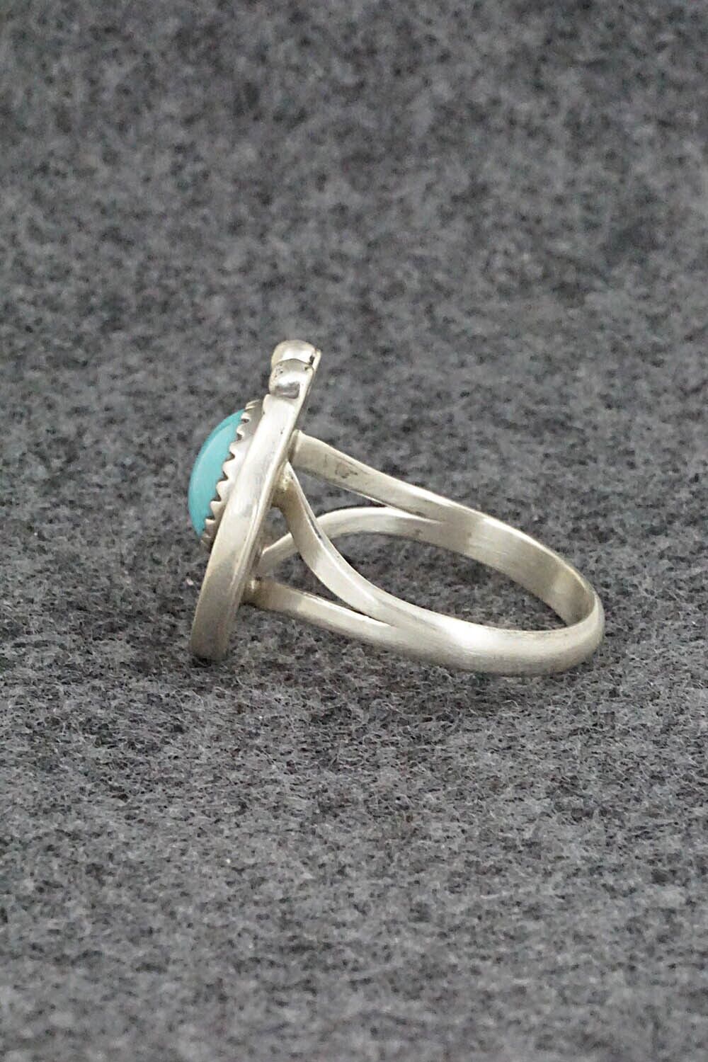 Turquoise & Sterling Silver Ring - Alice Rose Saunders - Size 7