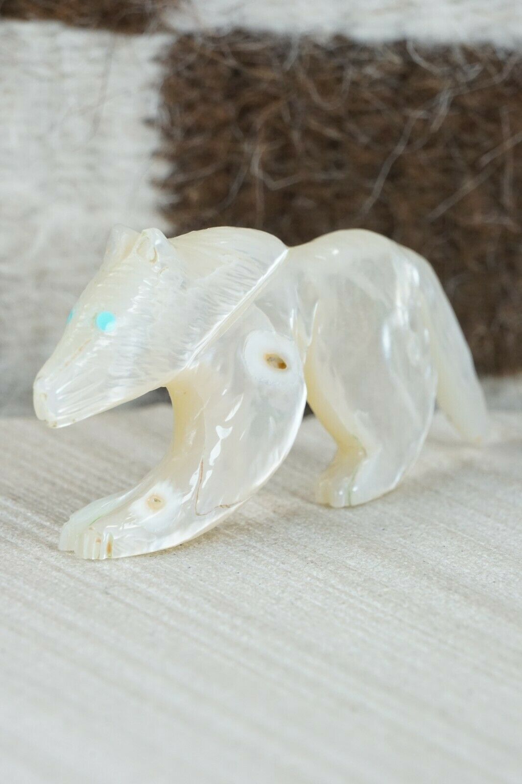 Wolf Zuni Fetish Carving - Jonas Hastito