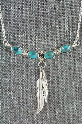 Navajo Turquoise & Sterling Silver Necklace - Verley Betone