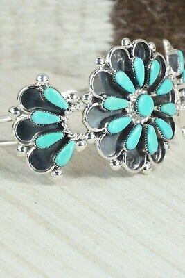 Turquoise & Sterling Silver Bracelet - Delbert Booqua - High Lonesome Trading
