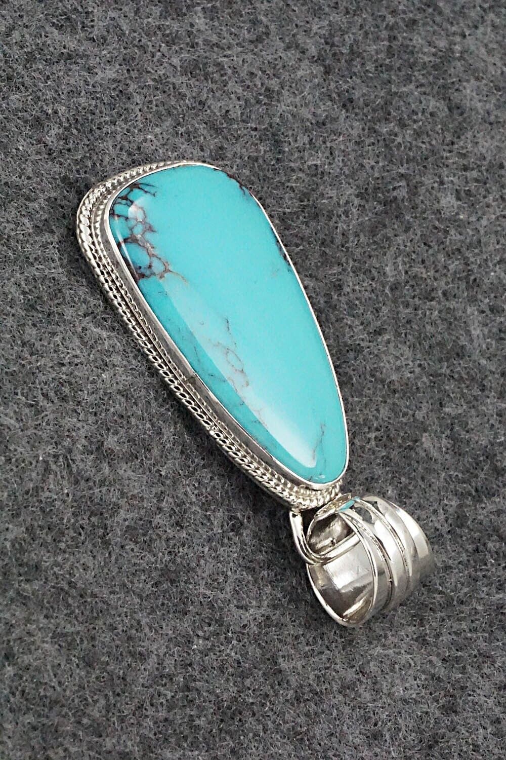Turquoise and Sterling Silver Pendant - Sharon McCarthy