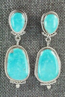 Turquoise & Sterling Silver Earrings - Verley Betone