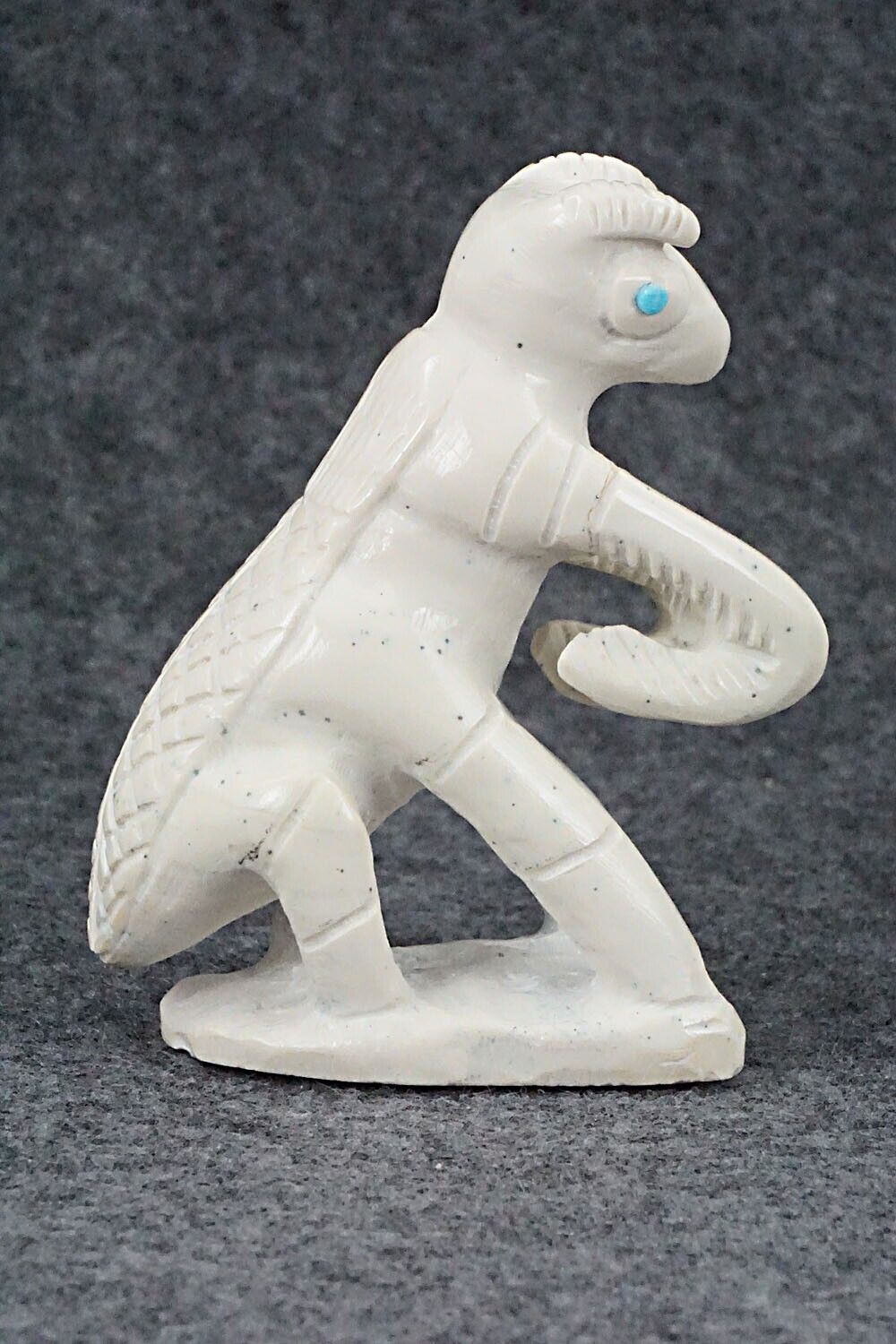 Praying Mantis Zuni Fetish Carving - Colton Kaamasee