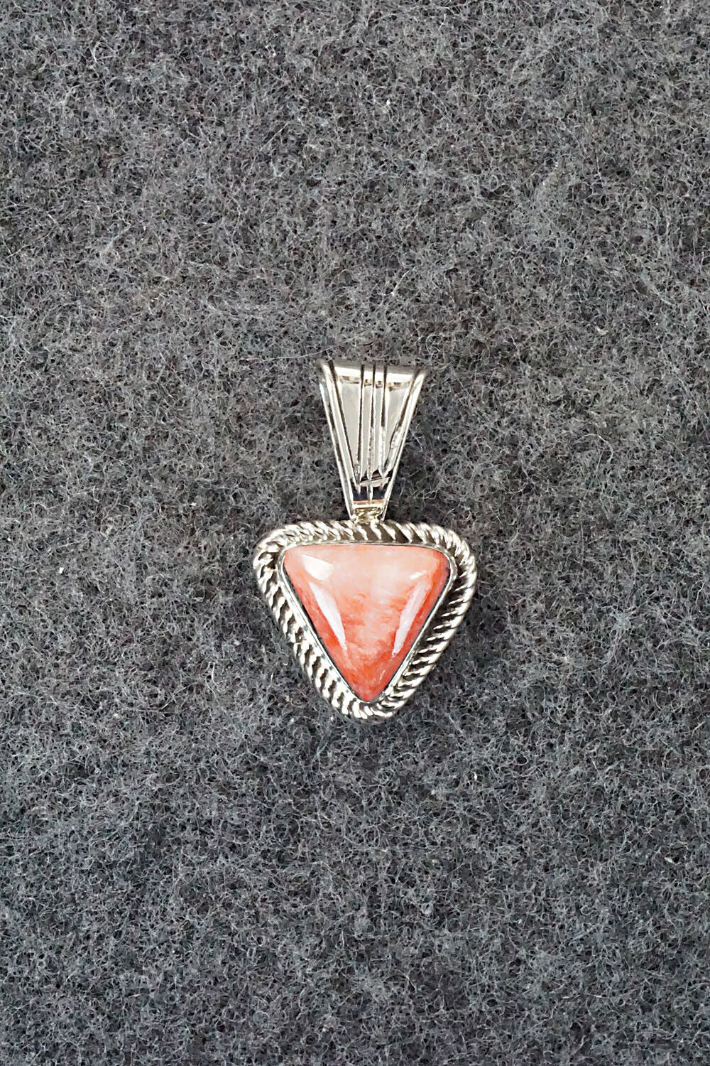 Spiny Oyster and Sterling Silver Pendant - Sadie Jim