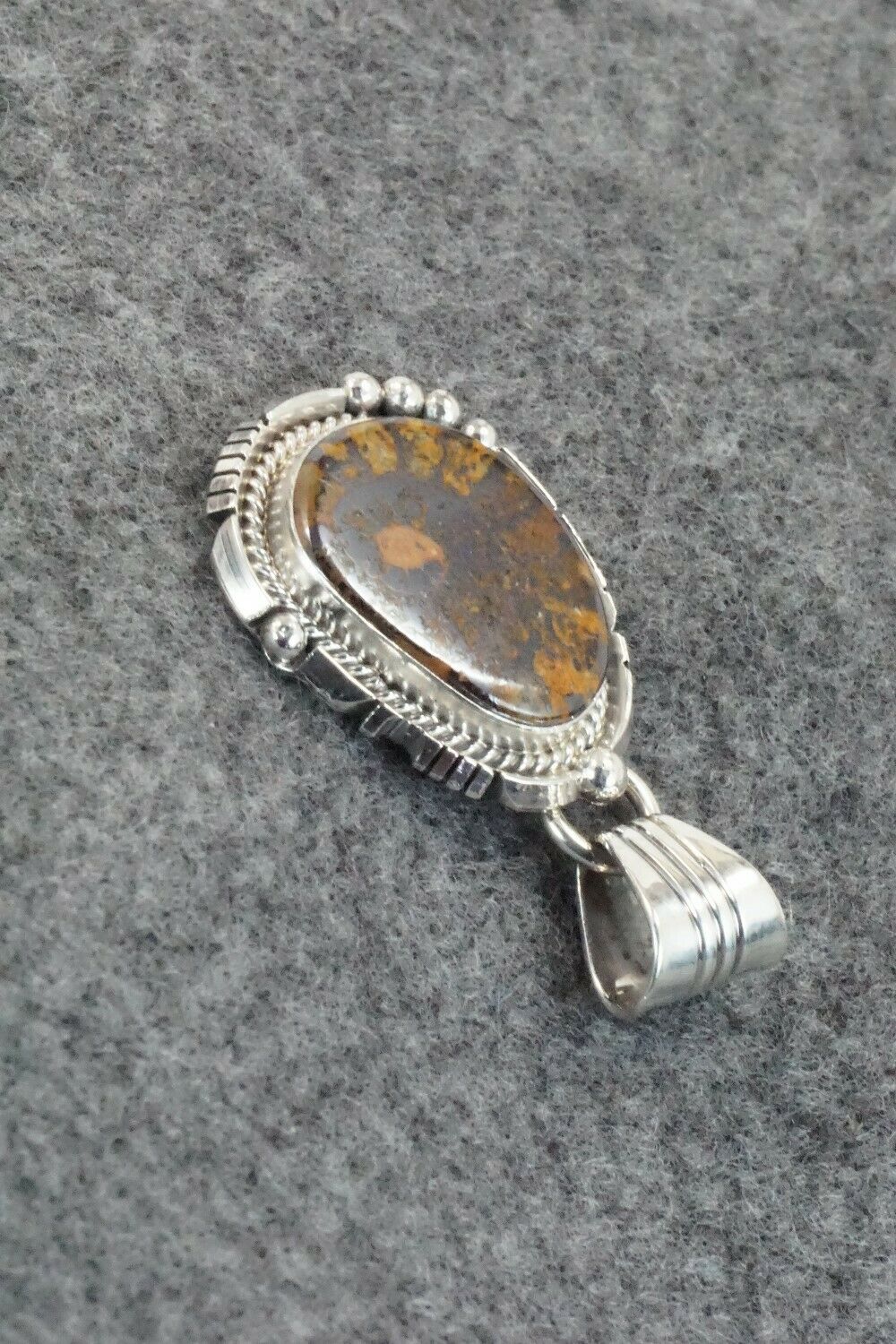 Moroccan Ammonite & Sterling Silver Pendant - Sharon McCarthy
