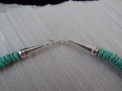 Zuni Sterling Silver Pendant & Turquoise Necklace - Frank Lahaleon - High Lonesome Trading
