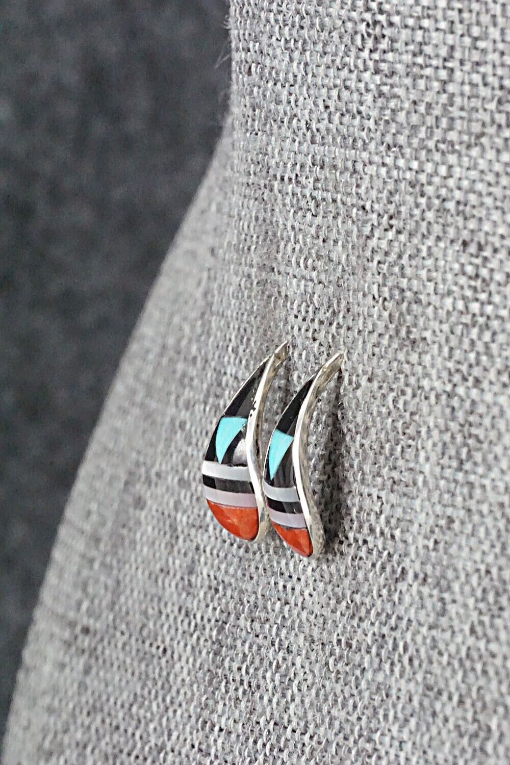 Multi Stone & Sterling Silver Earrings - Bernadette Boone