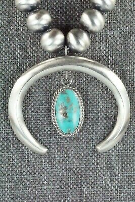 Turquoise & Sterling Silver Pearl Necklace - Jan Mariano - High Lonesome Trading