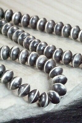 Sterling Silver Navajo Pearl Necklace - Sylvia Largo