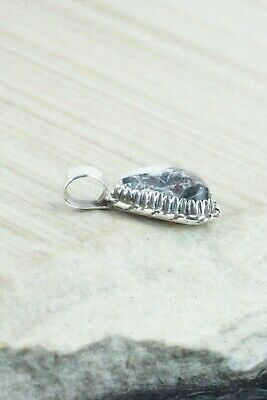 White Buffalo & Sterling Silver Pendant - Alvin Joe