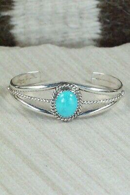 Turquoise & Sterling Silver Bracelet - Lenora Begay - High Lonesome Trading