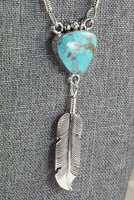 Turquoise & Sterling Silver Necklace - Gilbert Smith