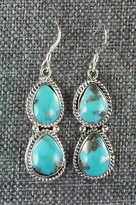 Turquoise & Sterling Silver Earrings - Verley Betone