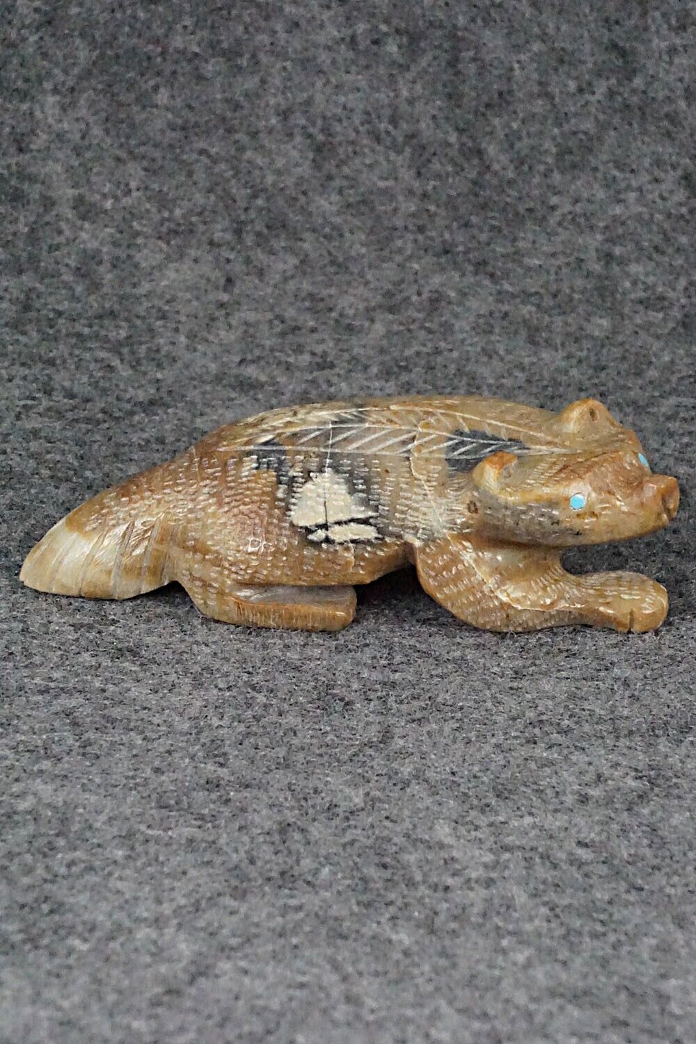 Badger Zuni Fetish Carving - Chris Cellicion