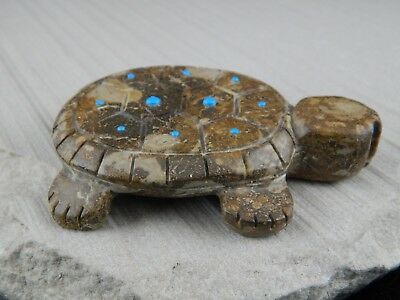 Turtle Zuni Fetish Carving - Reynold Lunasee - High Lonesome Trading