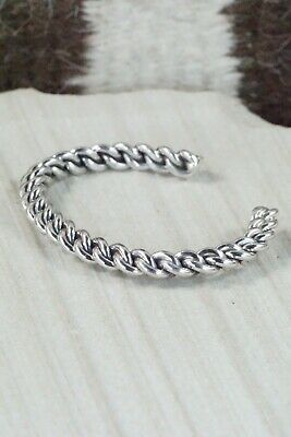Navajo Sterling Silver Bracelet - Elaine Tahe